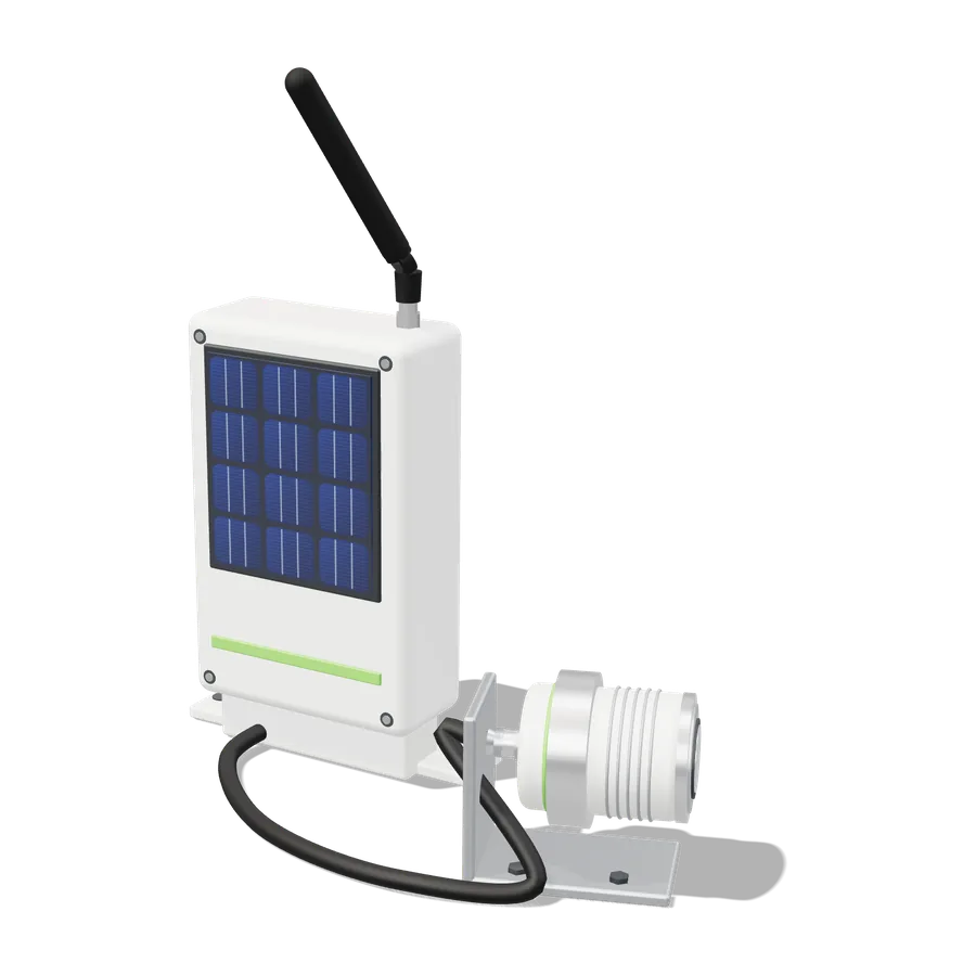 Nodo solar de tanque con transductor ultrasónico