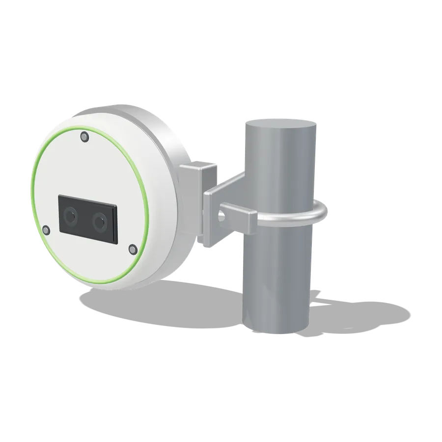 Sensor láser de apertura de compuerta